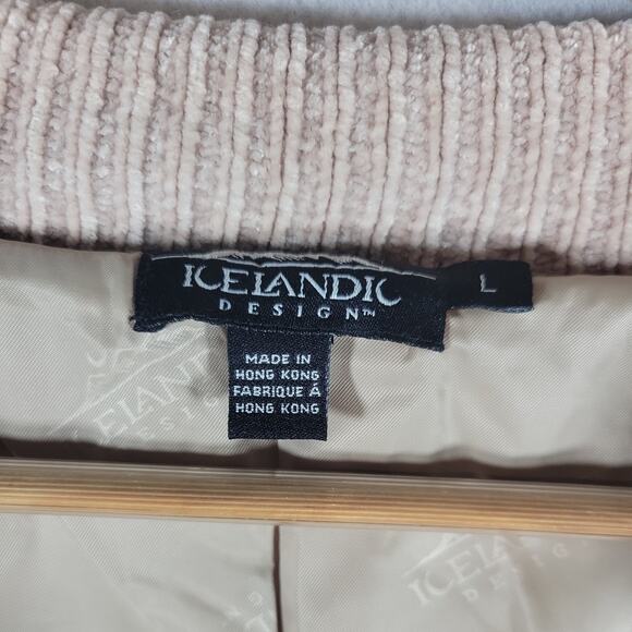 VTG Womens Icelandic Design Button Up Wool Blend Sweater Jacket Sz L - Picture 6 of 11